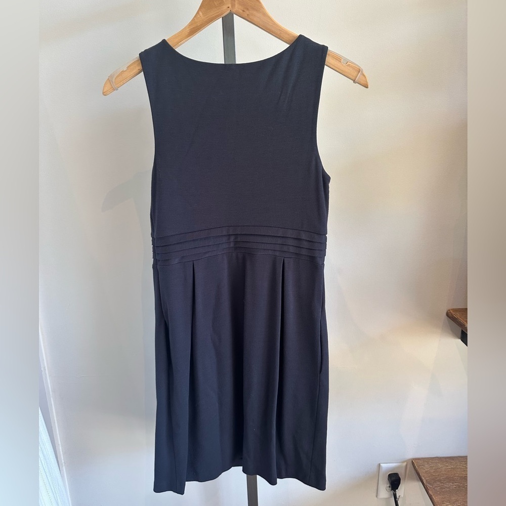 Laundry By Design Dress Size 2 Navy Blue Sheath Above Knee Casual Sleeveless - Picture 3 of 6